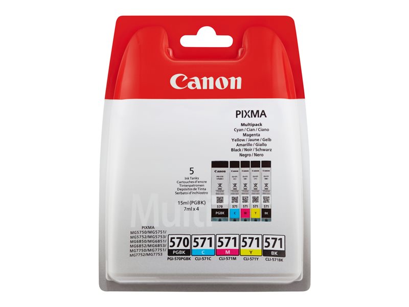 Canon PGI570 + CLI571 B/C/M/Y Tinta Original