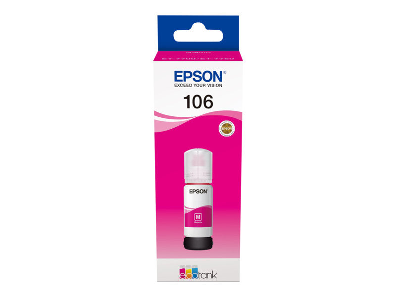 Epson 106 Magenta Botella de Tinta Original - C13T00R340