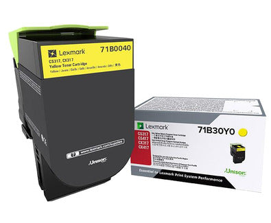 Lexmark 71B0040 Amarillo Cartucho de Tóner Original