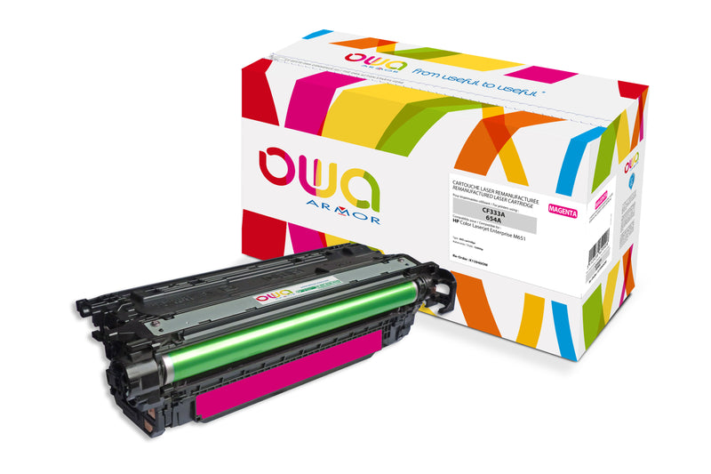 Armor Owa 654A CF333A Magenta Cartucho de Tóner Compatible Premium Hp