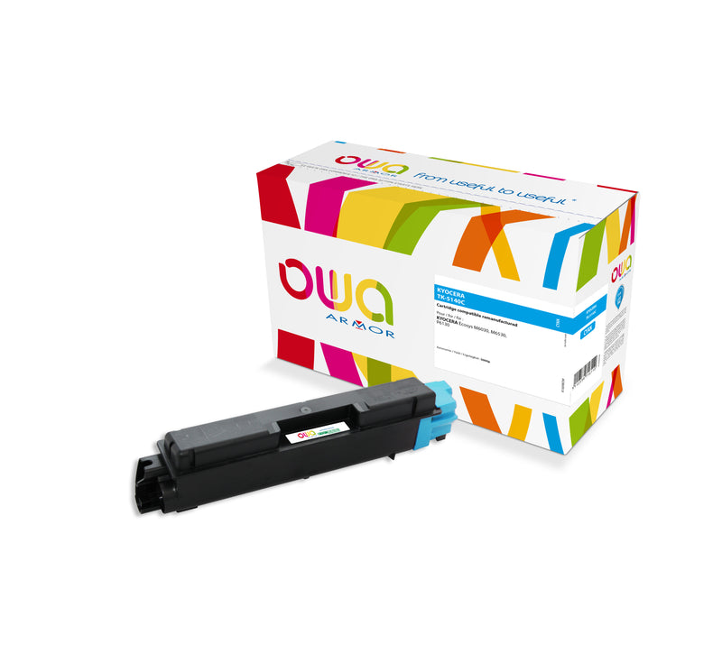 Armor Owa TK5140C Cian Cartucho de Tóner Compatible Premium Kyocera