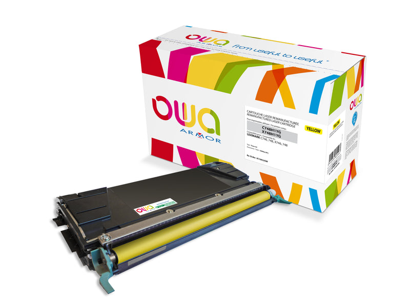 Armor Owa C748H1YG Amarillo Cartucho de Tóner Compatible Premium Lexmark