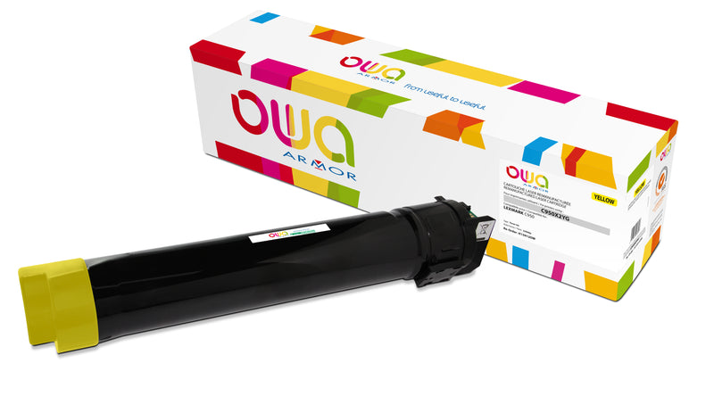 Armor Owa C950X2YG Amarillo Cartucho de Tóner Compatible Premium Lexmark