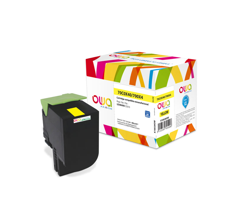 Armor Owa 70C0X40 Amarillo Cartucho de Tóner Compatible Premium Lexmark