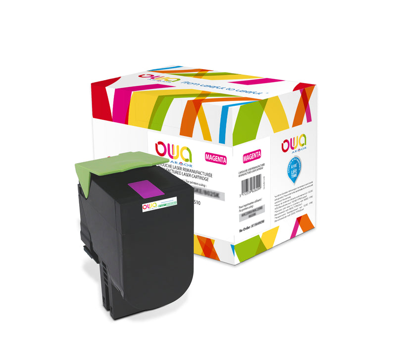 Armor Owa 80C2SM0 Magenta Cartucho de Tóner Compatible Premium Lexmark