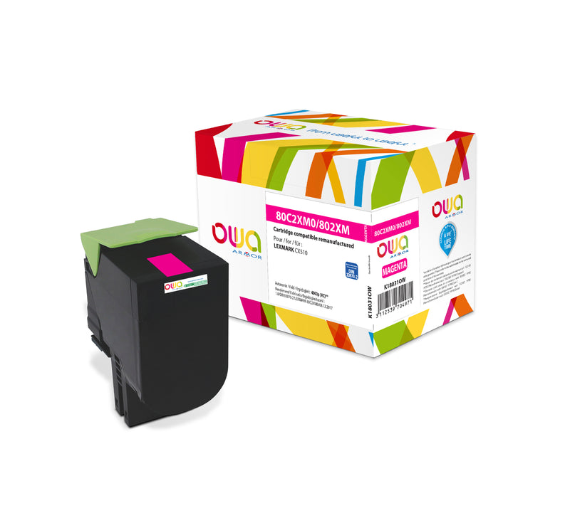 Armor Owa 80C2XM0 Magenta Cartucho de Tóner Compatible Premium Lexmark