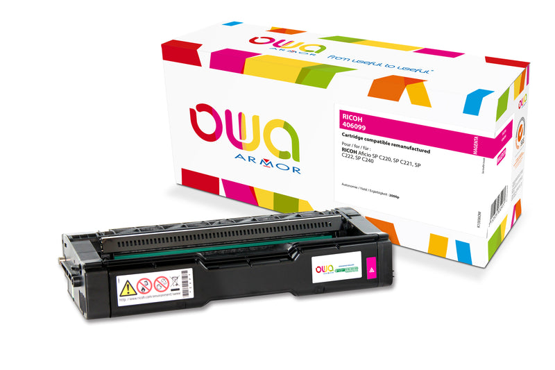 Armor Owa 406054 Magenta Cartucho de Tóner Compatible Premium Ricoh