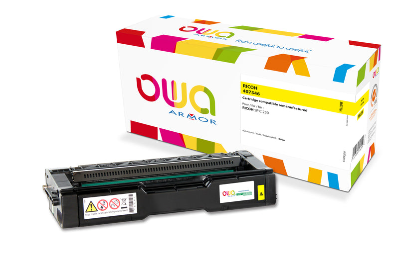 Armor Owa 407546 Amarillo Cartucho de Tóner Compatible Premium Ricoh