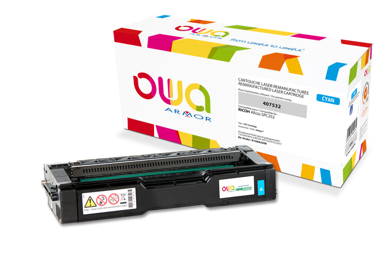 Armor Owa 407532 Cian Cartucho de Tóner Compatible Premium Ricoh