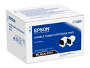 Epson 0751 S050751 Negro Cartucho de Tóner Original Pack de 2 ud - C13S050751