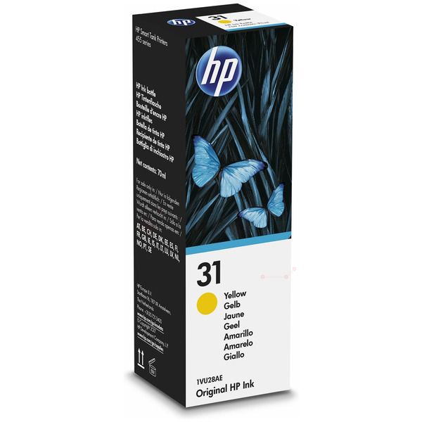 HP 31 Amarillo Botella de Tinta Original - 1VU28AE