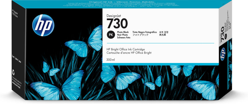 HP 730 Negro Photo Cartucho de Tinta Original - P2V73A