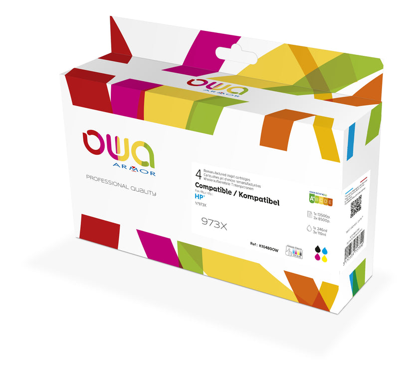 Armor Owa 973X F6T81AE Cian Cartucho de Tinta Compatible Premium Hp