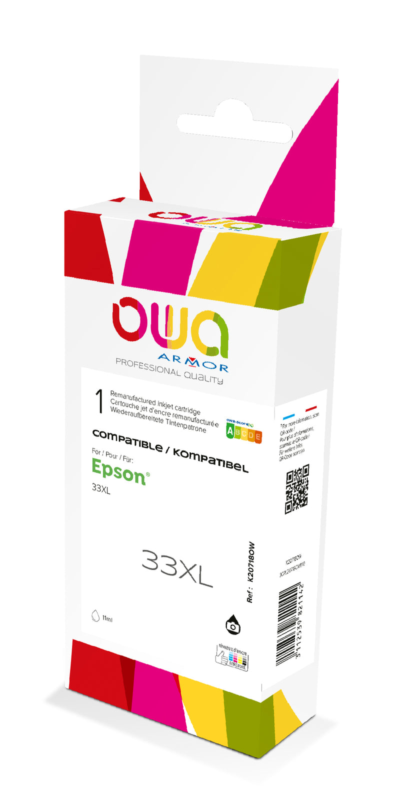 Armor Owa 33XL T336140 Negro Foto Tinta Compatible Premium Epson