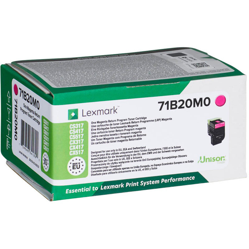 Lexmark CS317/CS417/CS517/CX317/CX417/CX517 Magenta Cartucho de Toner Original - 71B20M0/71B0030