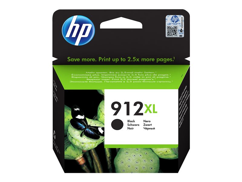 HP 912XL Negro Cartucho de Tinta Original - 3YL84AE