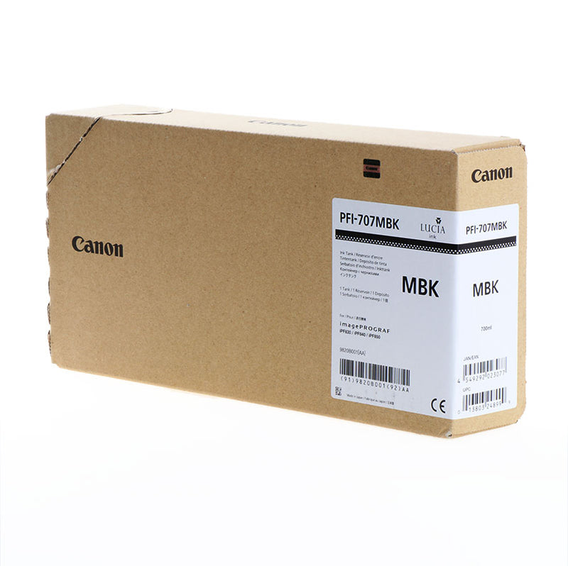 Canon PFI707MBK Negro Mate Cartucho de Tinta Original