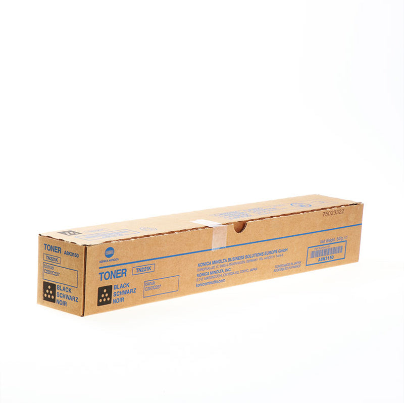 Konica Minolta TN221 Negro Cartucho de Toner Original - TN221K/A8K3150