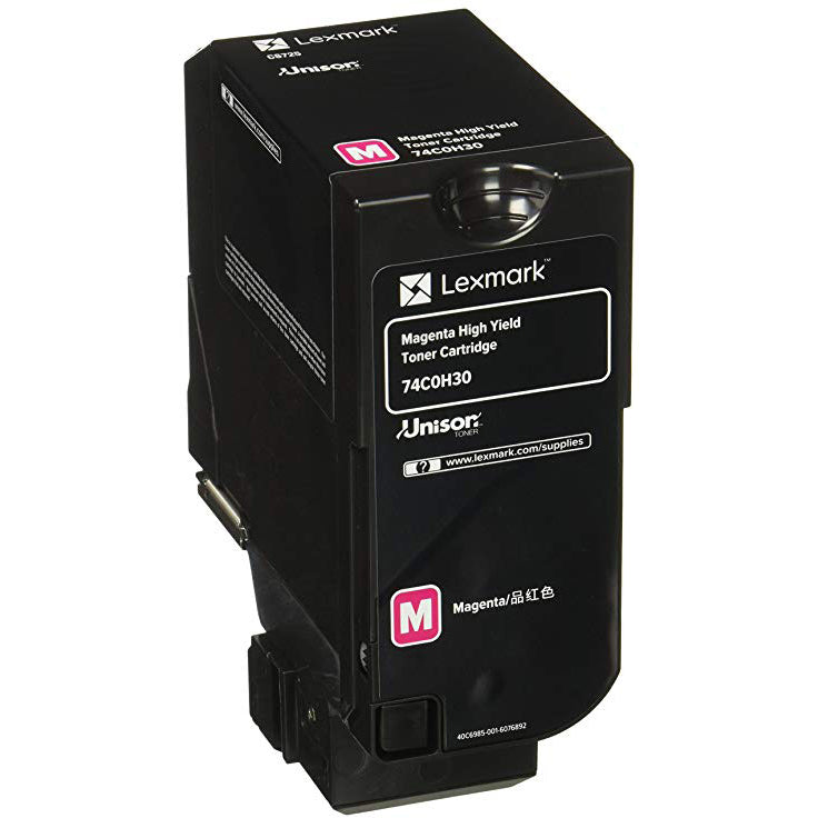 Lexmark 74C0H30 Magenta Cartucho de Tóner Original