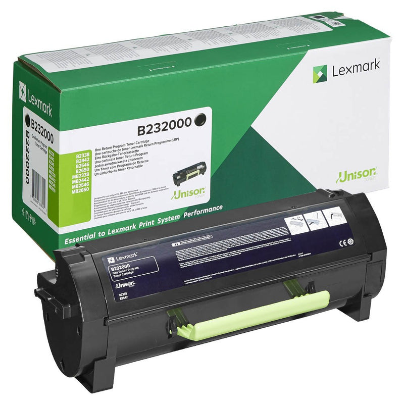 Lexmark B2338/B2442/B2546/B2650/MB2338/MB2442/MB2546/MB2650 Negro Cartucho de Toner Original - B232000/B2300A0
