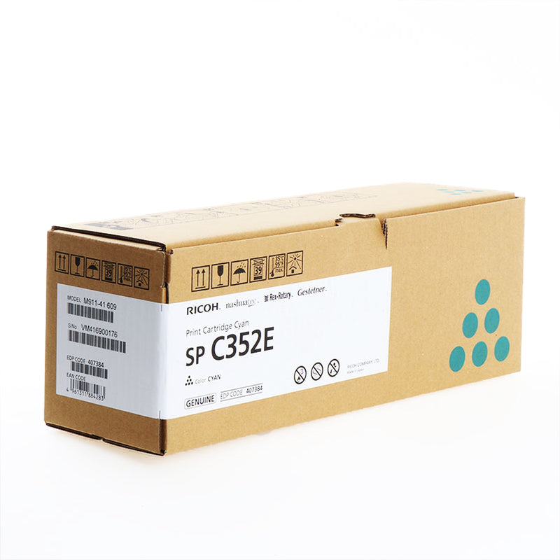 Ricoh SP C352E Cyan Cartucho de Toner Original - 408216/SP C352E