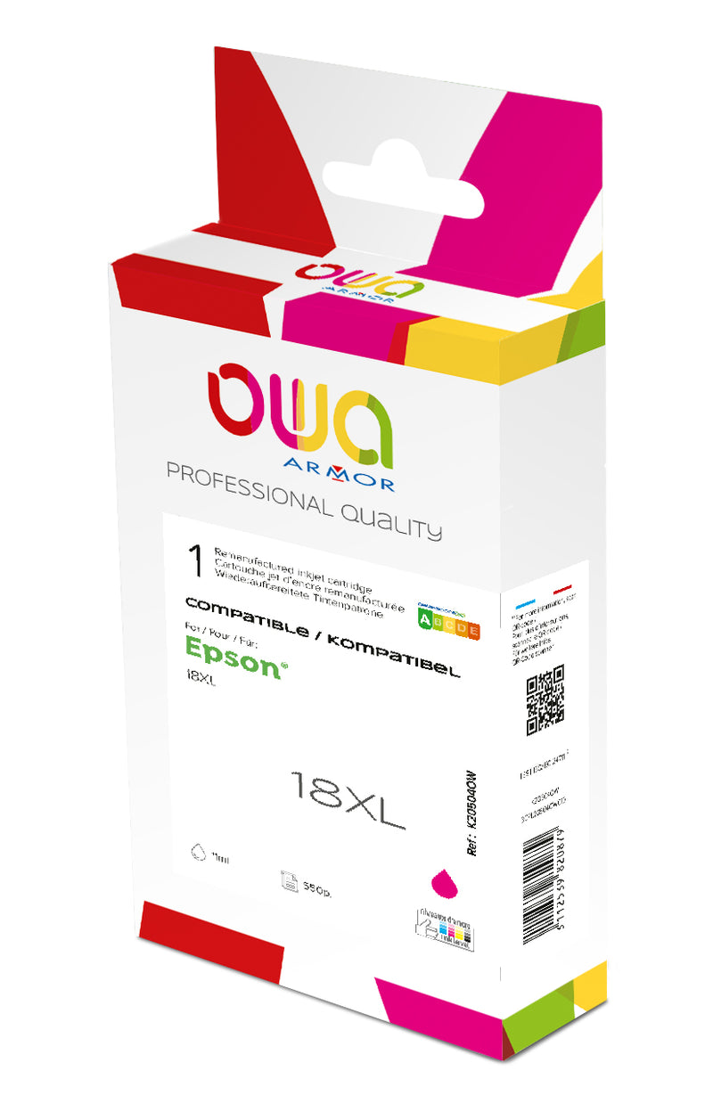 Armor Owa 18XL T181340 Magenta Tinta Compatible Premium Epson