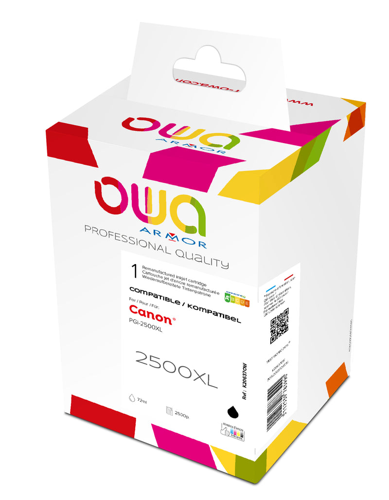 Armor Owa PGI2500BKXL Negro Tinta Compatible Premium Canon