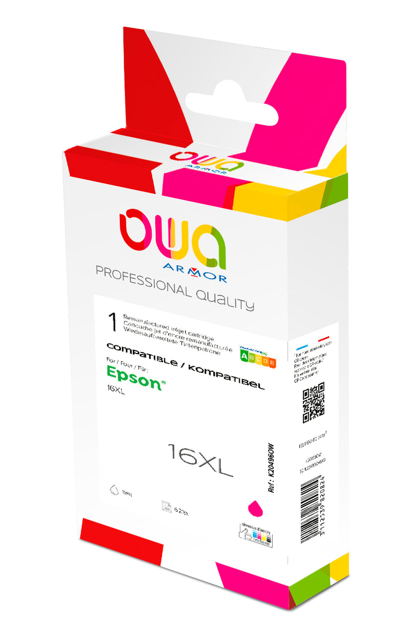 Armor Owa 16XL T163340 Magenta Tinta Compatible Premium Epson