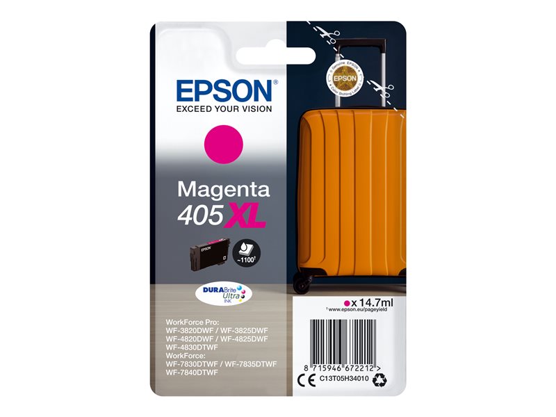 Epson 405XL Magenta Cartucho de Tinta Original - C13T05H34010