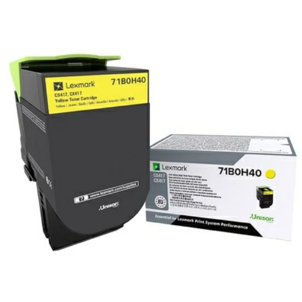 Lexmark 71B0H40 Amarillo Cartucho de Tóner Original