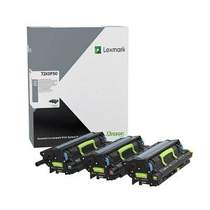 Lexmark 72K0F50 Pack 3 Fotoconductor + Revelador Original