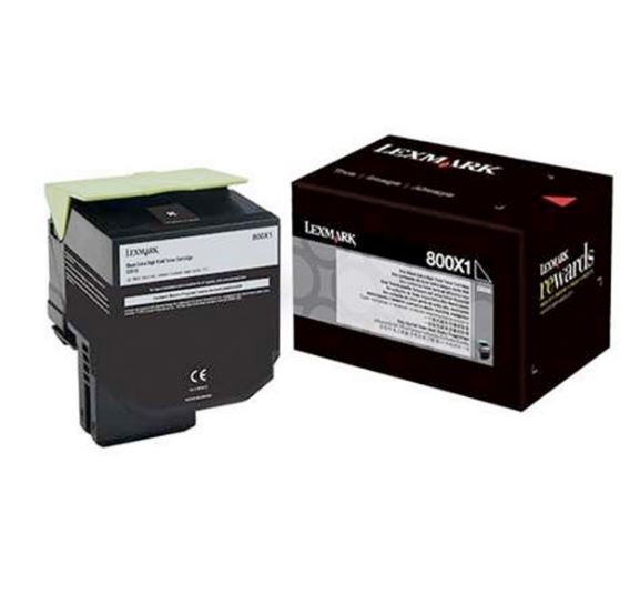 Lexmark 80C0X10 Negro Cartucho de Tóner Original