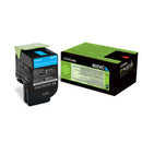 Lexmark CX510 Cyan Cartucho de Toner Original - 80C2XC0/80C2XCE/80C0X20/802XC