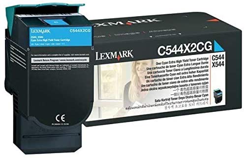 Lexmark C544X2CG Cian Cartucho de Tóner Original