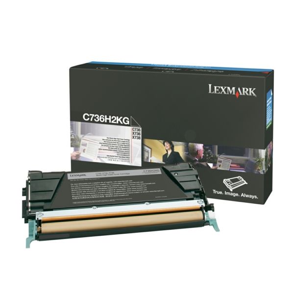 Lexmark C736H2KG Negro Cartucho de Tóner Original