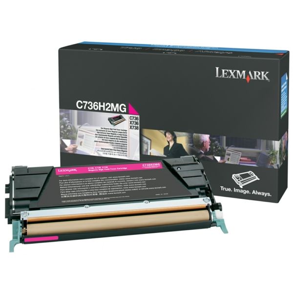 Lexmark C736H2MG Magenta Cartucho de Tóner Original