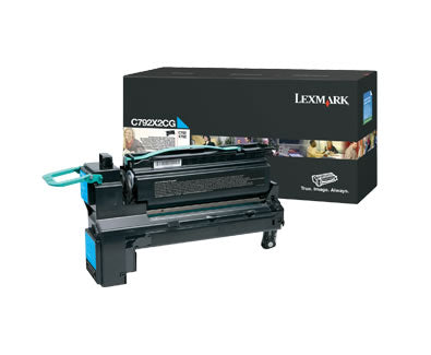 Lexmark C792X2CG Cian Cartucho de Tóner Original