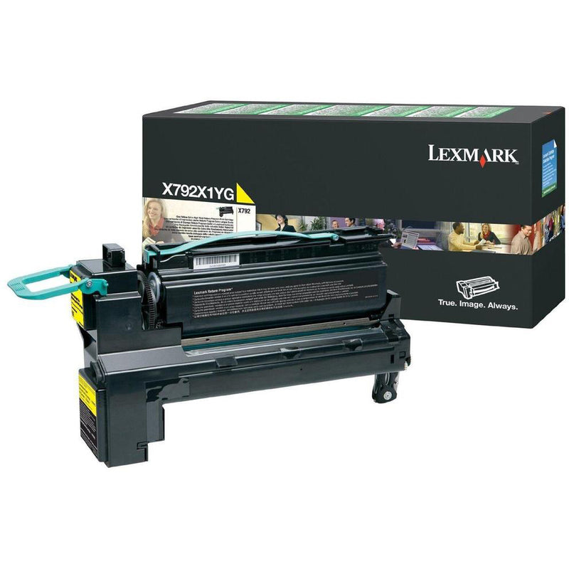 Lexmark X792X2YG Amarillo Cartucho de Tóner Original