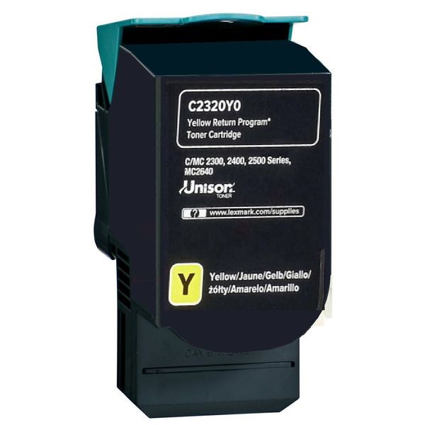 Lexmark C2325/C2425/C2535/MC2325/MC2425/MC2535/MC2640 Amarillo Cartucho de Toner Original - C232HY0