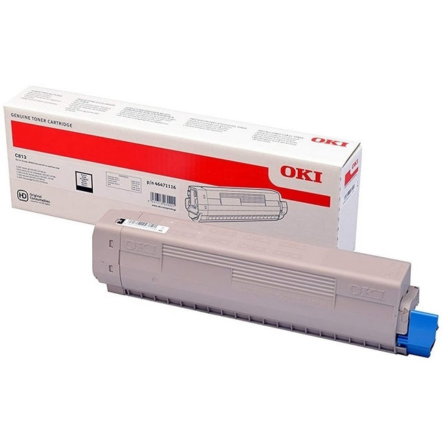 OKI C813 Negro Cartucho de Toner Original - 46471116