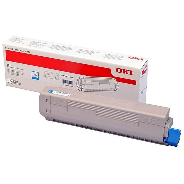 OKI C813 Cyan Cartucho de Toner Original - 46471115