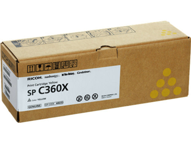 Ricoh Aficio SP-C361 Amarillo Cartucho de Toner Original - 408253/SPC360X