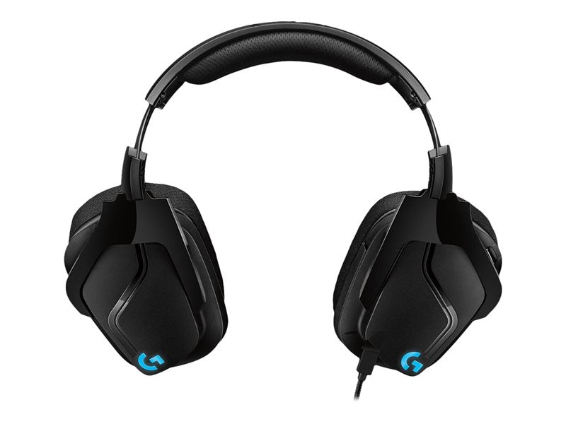 Logitech G635 Auriculares Gaming USB DTS 7.1 LightSync con Microfono - Iluminacion RGB - Microfono Plegable - Diadema Ajustable - Almohadillas Acolchadas - Controles en Auricular - Cable de 2.80m - Color Negro