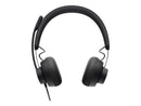 Logitech Zone Wired Auriculares con Microfono Plegable USB-C - Adaptador a USB-A - Diadema Ajustable - Almohadillas Acolchadas - Controles en Cable - Cable Trenzado de 1.90m - Color Negro