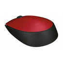 Logitech M171 Raton Inalambrico 1000dpi - 3 Botones - Uso Ambidiestro - Color Rojo
