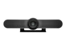 Logitech MeetUp Webcam Profesional para Streaming Ultra HD 4K Bluetooth - Microfonos y Altavoces Integrados - Campo de Vision 120º - Color Negro