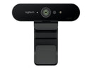 Logitech Brio Webcam 4K Ultra HD - HDR - Grabacion 4K - Zoom Digital 5X - Color Negro