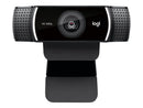 Logitech C922 Pro Stream Webcam Full HD 1080p USB - Microfonos Integrados - Tripode de Mesa - Cable de 1.50m - Color Negro