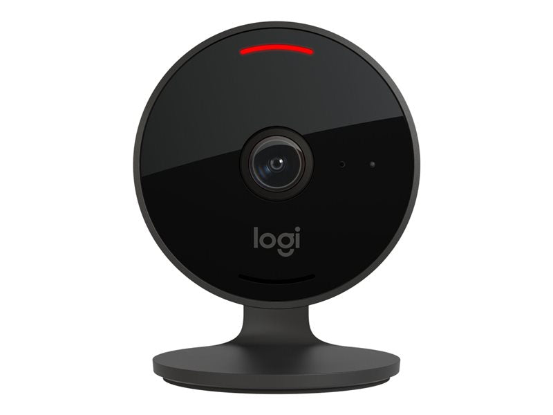 Logitech Circle View Camara de Videovigilancia WiFi FullHD 1080p - Angulo de Vision 180º - 2 Canales Audio - Microfono y Altavoz Integrado - Vision Nocturna - Color Negro
