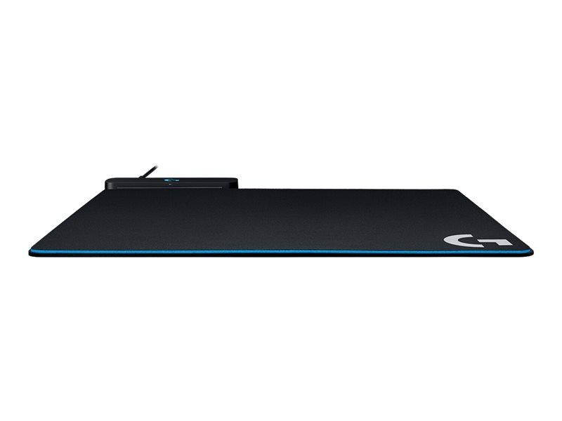 Logitech Powerplay Base con Sistema de Carga Inalambrica para Raton - Compatible con G703/G903 - Incluye 2 Alfombrillas Rigida y Flexible - Iluminacion RGB del Logotipo - 32x34x0.2cm - Cable de 1.83m - Color Negro